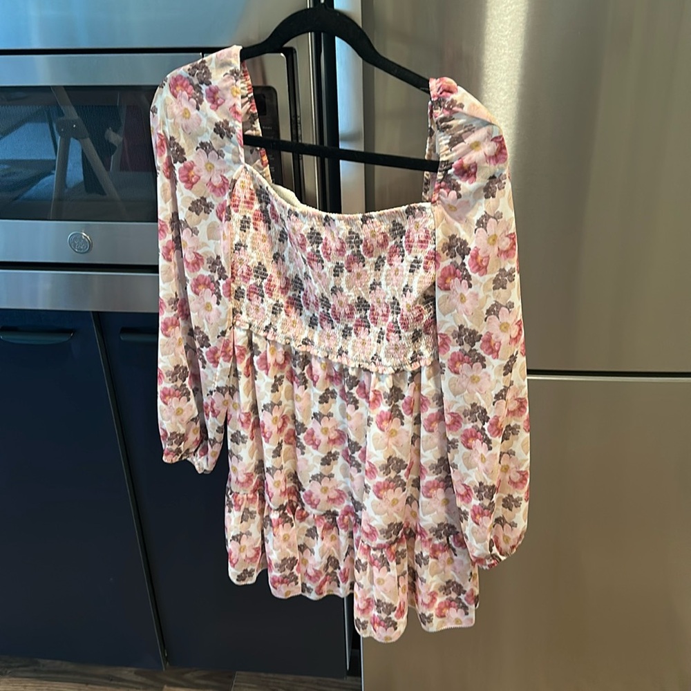 Wilfred Pink Mini Dress Long Sleeve